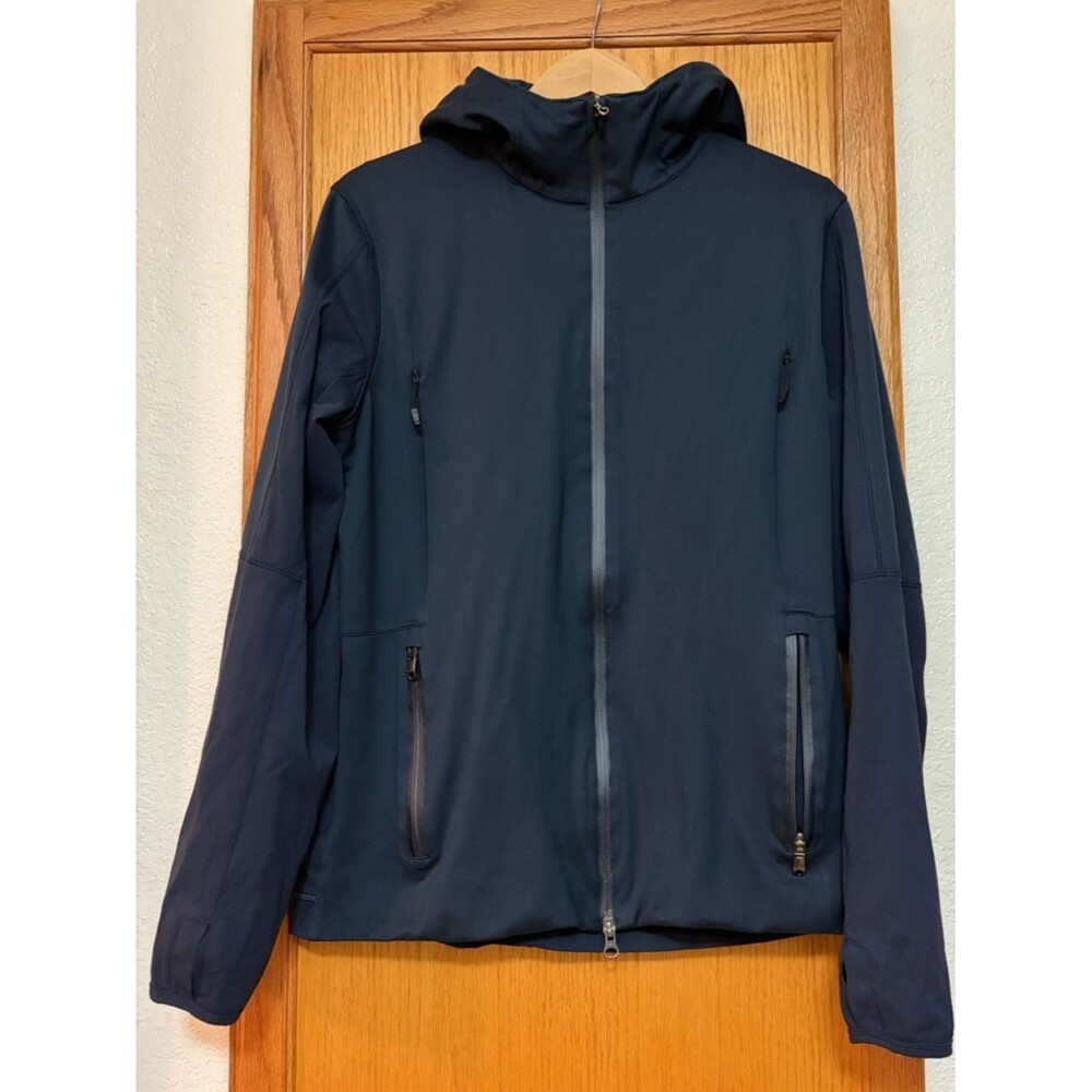 Lululemon Chillstop Hoodie Men's Navy Hooded Stretch Softshell Jacket Medium